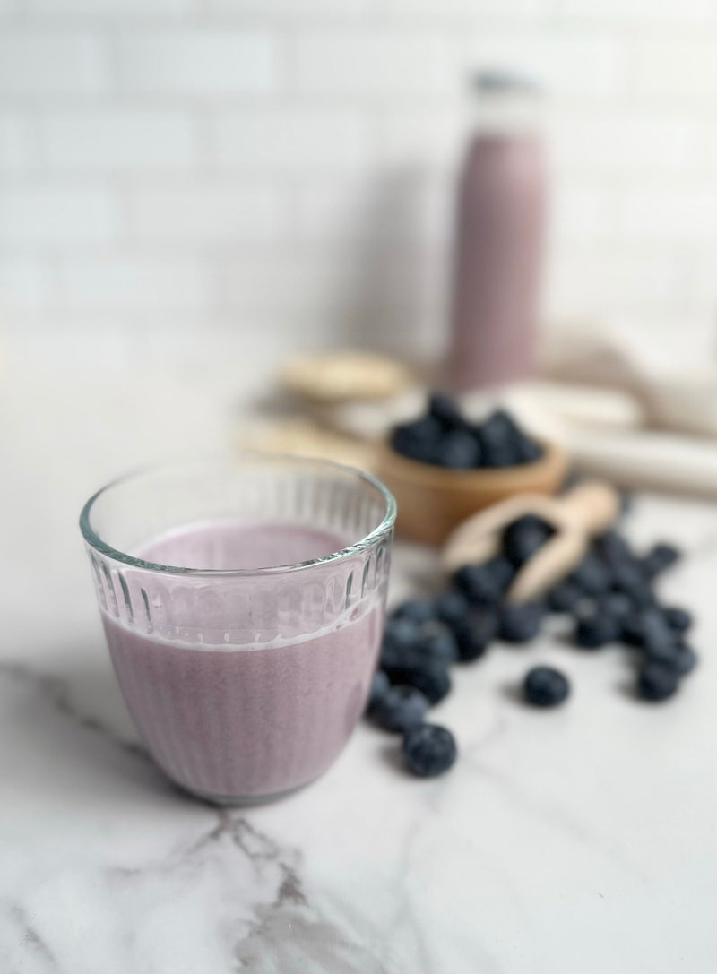 Lait aux myrtilles
