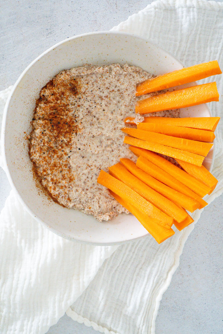 Houmous à la pulpe d'amande