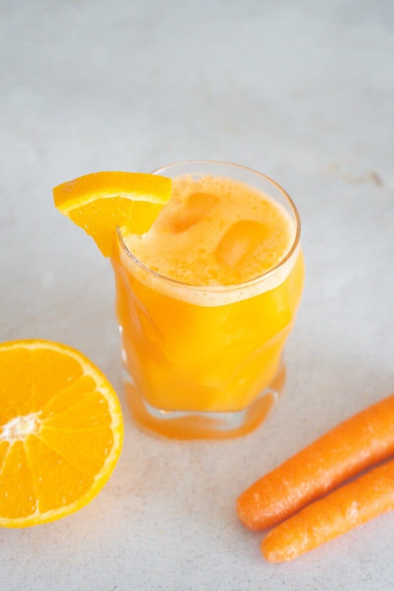 Jus de carotte et d'orange