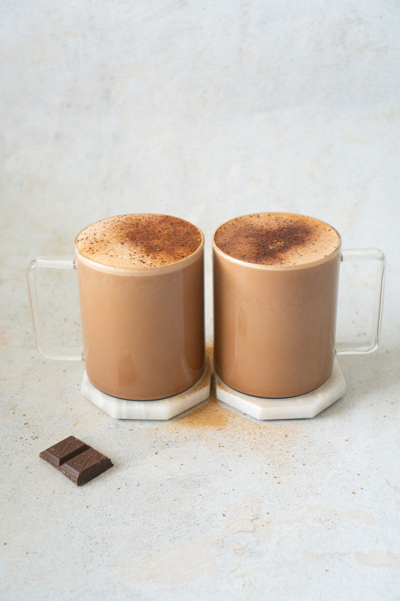 Lait doublement chocolaté