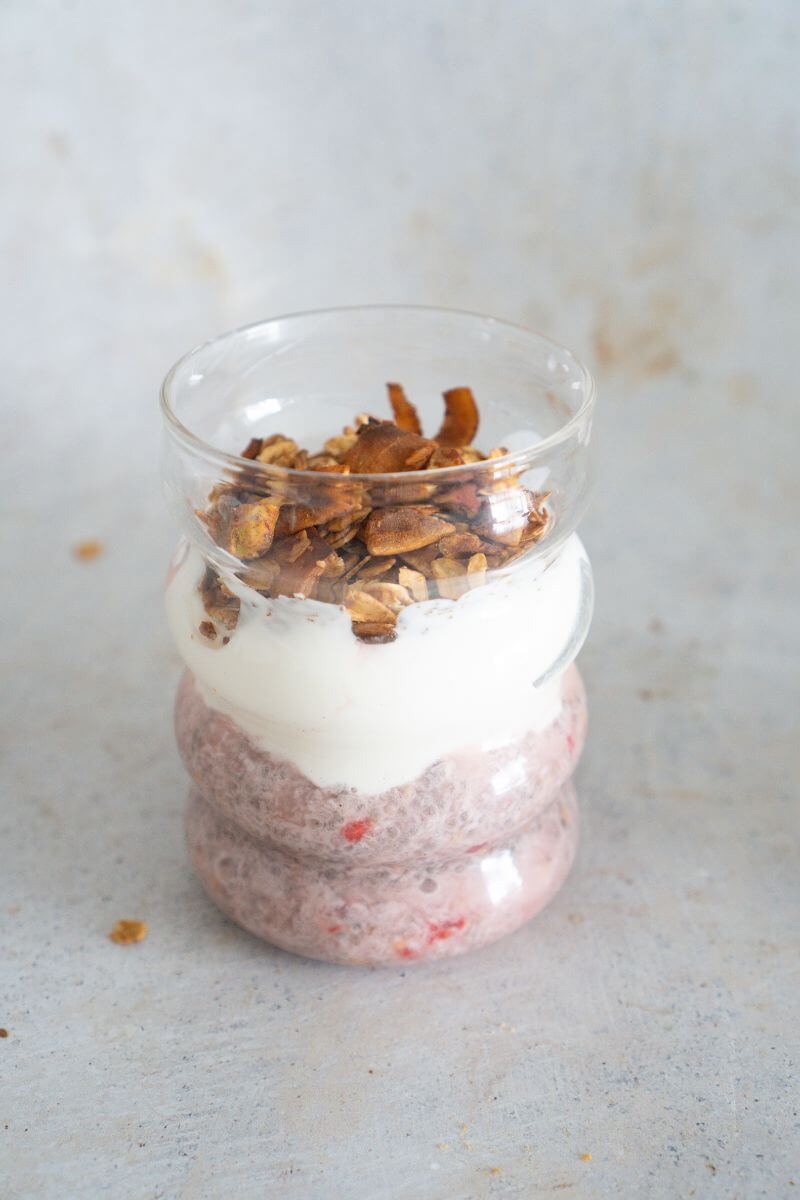 Chia cups à la framboise