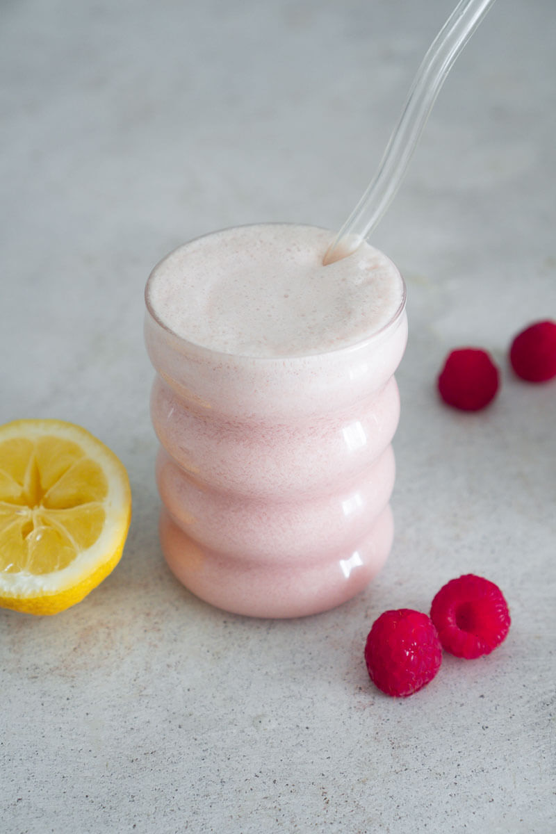 Lait à la framboise