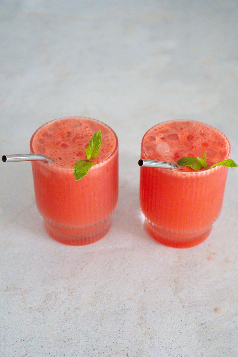 Boisson à la pastèque et au citron vert